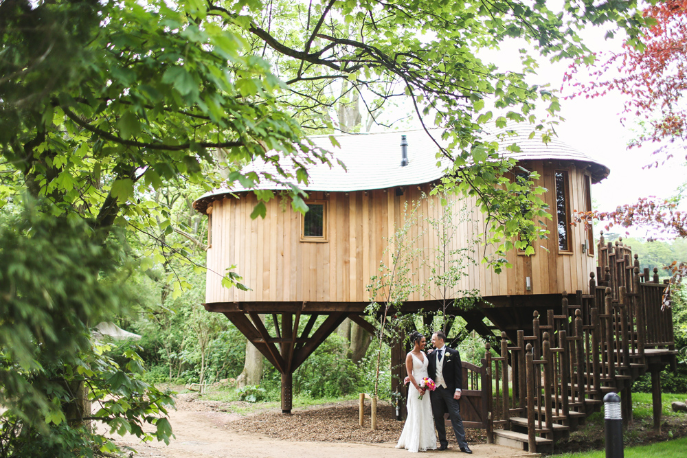 Tree house at Hothorpe Hall